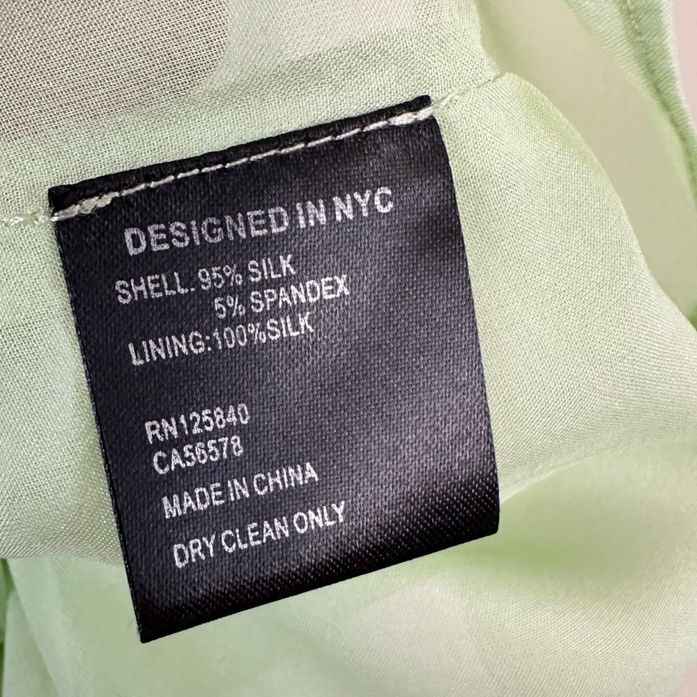 INTERMIX Paris Silk Midi Slip Dress Pistachio Green - Picture 14 of 15